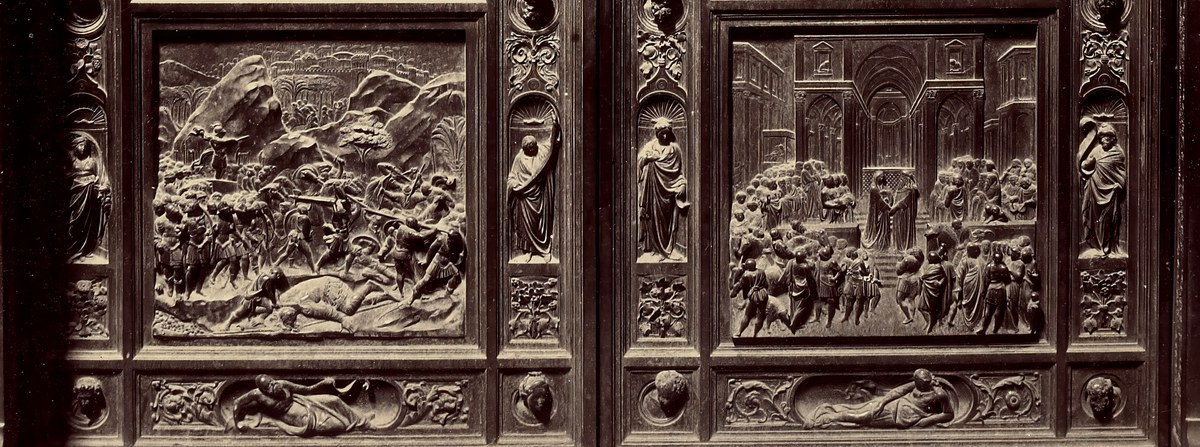 David and Solomon detail from Ghiberti's Gates of Paradise